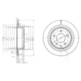 FREN DİSKI ARKA 5D 291MM QASHQAI X-TRAİL 01- resmi