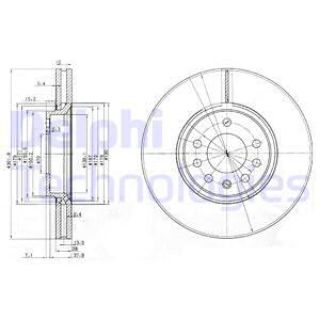 FREN DİSKİ ÇİFTLİ PAKET - BOYALI SAAB-OPEL-9-3-9-3X-SIGNUM-VECTRA 04/2002 resmi