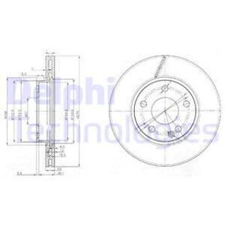 FREN DİSKİ ÇİFTLİ PAKET - BOYALI MERCEDES A160-A170-A180-B150-B160-B170-B180 09/2004 A1694210812 resmi