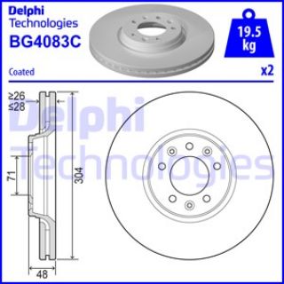 ÖN  FREN DİSK AYNASI C5 III P407 DW10BTED4 (2,0 16V) EXPERT III JUMPY III SCUDO III HAVALI 1,6HDI 2,0HDI HAVALI 304MM resmi