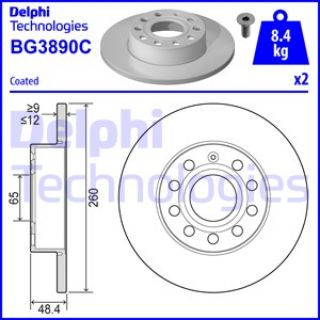 FREN DİSKİ ÇİFTLİ PAKET -BOYALI VW-A3-OCTAVIA-SUPERB-CADDY-GOLF-JETTA-SCIROCCO-TOURAN 03 resmi