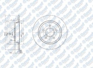 FREN DİSKİ ARKA (280MM)( FORD : FOCUS 04- ) ( VOLVO : S40 / V50 / C70 ) resmi