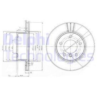 ÖN  FREN DİSKI TK HAVALANDIRMALI BMW 1 SERISI E87 116I 118D 118I 04> CAPI:284MM Y:73.2MM K:22MM resmi