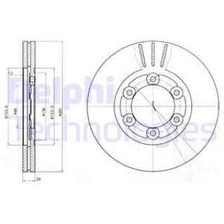 ÖN  FREN DİSK AYNASI HAVALI KİA BONGO K2500 TCI 2004> 261MM resmi