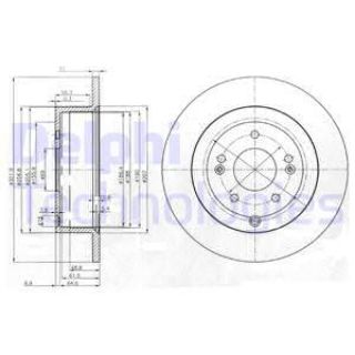 FREN DİSKİ ÇİFTLİ PAKET HYUNDAİ SANTA FE 11/2005 01/2010 resmi