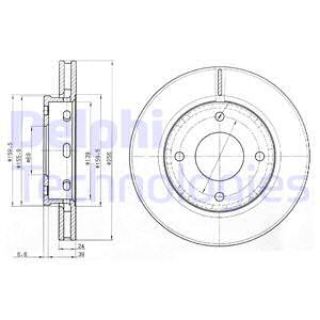 FREN DİSKİ ÇİFTLİ PAKET MİTSUBİSHİ-SMART-COLT-FORFOUR 04/2004 resmi