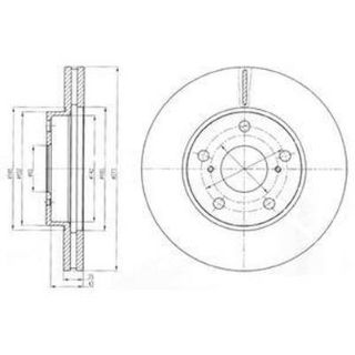 FREN DİSKI ÖN 5D 273MM AURIS 1.4 1.6 1.33 VVTI 07- resmi