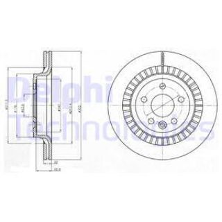 FREN DİSKI TK VOLVO XC60 05/08> ARKA resmi