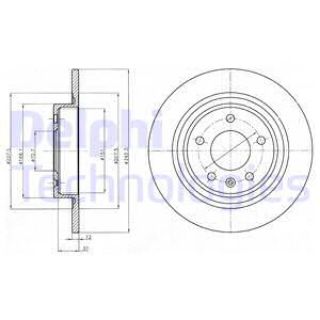 FREN DİSKI ARKA ASTRA J 1.3CDTI 1.4 1.6 1.7 ZAFİRA TOURER C 1.4/1.6/1.8/2.0 CDTI 09>> resmi
