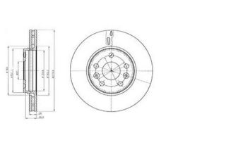 FREN DİSKI ÖN 5D 208MM KANGOO 08- resmi