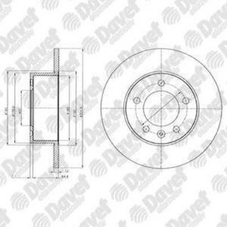 FREN DİSKİ ARKA BM MASTER III/MOVANO B/NISSAN NV400 04/2010 > resmi
