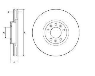 ÖN  FREN DİSKI P407 P508 P308 II C4 PICASSO C5 III DW10CTED4 (2,0HDI 16V) resmi