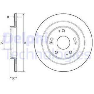 FREN DİSKİ ÇİFTLİ PAKET - BOYALI HONDA CİVİC 02/2012 05/2017 resmi