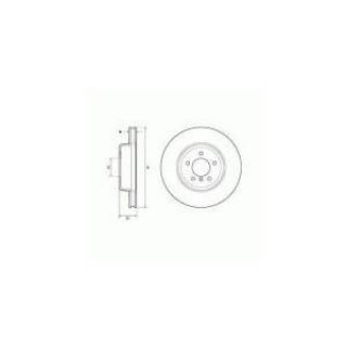 ÖN FREN AYNASI HAVALI ASTRA K 15 16 İNC / 5 DELİK 300X26 resmi