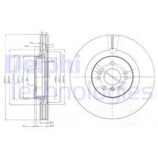 FREN DİSKİ TEKLİ PAKET MERCEDES GL320-ML280-ML300-ML320-ML350-ML420-ML500-ML63-R500-R63 07/2005 A1644211412 resmi