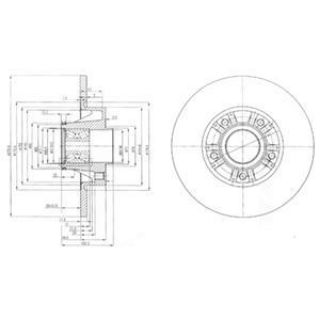 FREN DİSKI ARKA 5D 280MM RULMANLI VİVARO TRAFİC 01- resmi