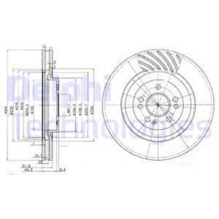 FREN DİSKİ TEKLİ PAKET MERCEDES ML270-ML320-ML350-ML400-ML430-ML500-ML55 01/1998 06/2005 A1634210512 resmi