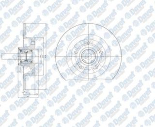 FREN DİSKI ARKA 5D 270MM RULMANLI MEGANE SCENİC 04- resmi