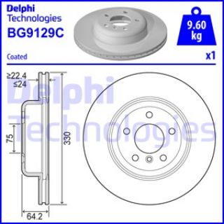 ÖN  FREN DİSKI BMW F10 F11 10> HAVALI 330MM resmi