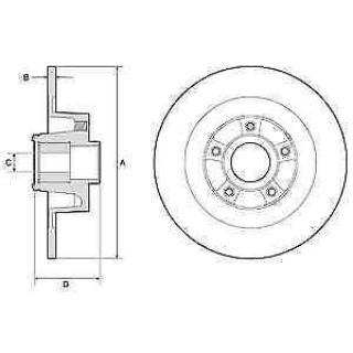 FREN DİSKI ARKA (5D-300MM) LAGUNA 2.0 16V 08- F4R 811 resmi