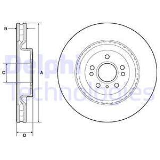 FREN DİSKİ TEKLİ PAKET - BOYALI MERCEDES GL350-GL450-GLE350E-ML350 09/2011 A1664210112 resmi