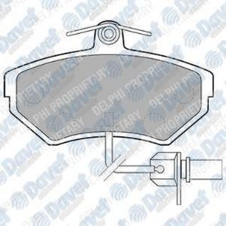 ÖN BALATA FİŞLİ KÜÇÜK TİP PASSAT-A4 97-04 GDB1366 resmi