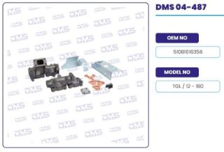 EGZOZ MANIFOLDU 2 PARÇA TAKIM (SAÇ VE CIVATALI) MAN TGL D0834 TGL 12.180 resmi