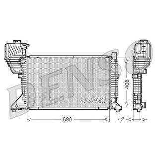 RADYATÖR MERCEDES SPRINTER 95-06 MEK KLİMASIZ 680X409X40 resmi