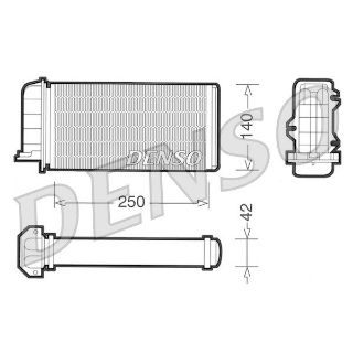 KALORİFER RADYATÖRÜ BRAVO 95-01 BRAVA 95-01 MAREA 96-02 250X140X42 resmi