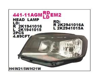 ON FAR SAG MOTORU UZERINDE SIYAH VOLKSWAGEN CADDY 15- resmi