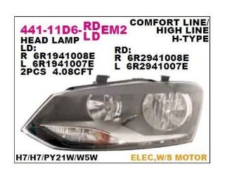 ON FAR SOL SİYAH VOLKSWAGEN POLO VI 09- resmi