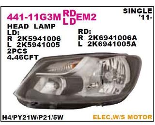 ON FAR SAG SİYAH MOTORLU VOLKSWAGEN CADDY 10- resmi