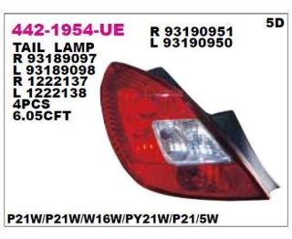STOP SAĞ 442 1954R UE CORSA-D (06-07) 5KAPI resmi