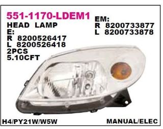 ON FAR SAG DACIA SANDERO 08- resmi