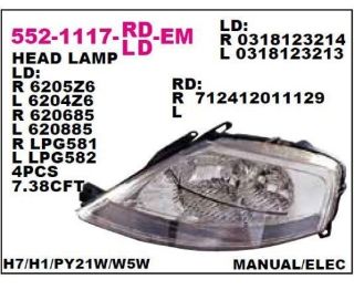 ON FAR SAG CITROEN C3 01- resmi