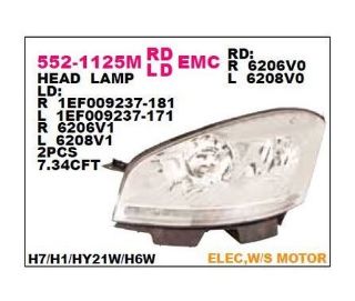 ON FAR SOL CITROEN C4 PICASSO 11- resmi