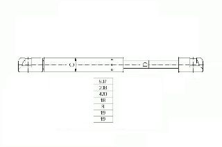 BAGAJ AMORTİSÖRÜ FİAT MAREA SW 98 D0007 resmi