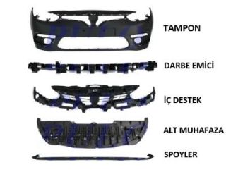 ÖN TAMPON (ORJ. TİP SET 5 PARÇA ) FLUENCE 2013-  RENAULT FLUENCE 2013- resmi