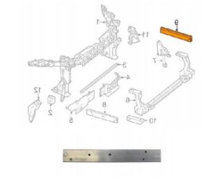 ÖN PANEL BRAKETİ ( ALÜM. ) SOL W246 / W176 2013-  MERCEDES W117 2013- resmi