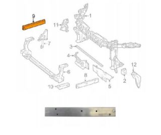 ÖN PANEL BRAKETİ ( ALÜM. ) SAĞ W246 / W176 2013-  MERCEDES W117 2013- resmi