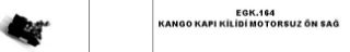 KAPI KİLİDİ ÖN SAĞ- MOTORSUZ .. ( KANGO ) resmi