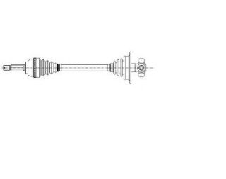 AKS KOMPLE ÖN SOL AKS0369 (AKS0117) MEGANE-I 1.6 8V K7M (96-99) ABSSİZ resmi