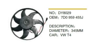 FAN+PERVANE DY8029 T4 (345MM) (7D0959455J) resmi