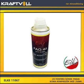 UV FOSFORU IÇINDE  PAG46 KLİMA KOMPRESÖR YAGI  250ML. resmi