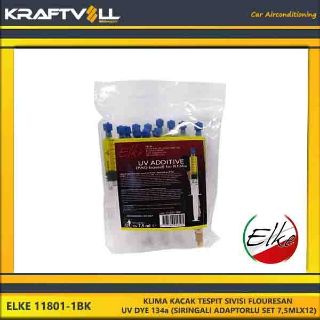 KLIMA KACAK TESPIT SIVISI FLOURESAN UV DYE 134A (SIRINGALI ADAPTORLU SET 7,5MLX12)(İTALYAN ELEKTRİKLİE) resmi