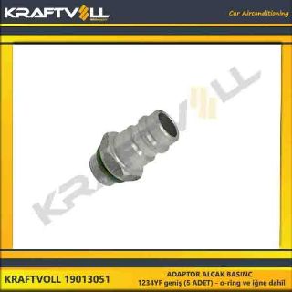 ADAPTOR ALCAK BASINÇ  1234YF GENİS (5 ADET) - O-RİNG VE İGNE DAHİL resmi