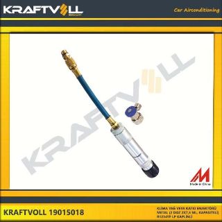 KLIMA YAĞ VEYA KATKI ENJEKTÖRÜ METAL (2 DOZ 2X7,5 ML. KAPASITELİ) + R1234YF LP KAPLINLI resmi