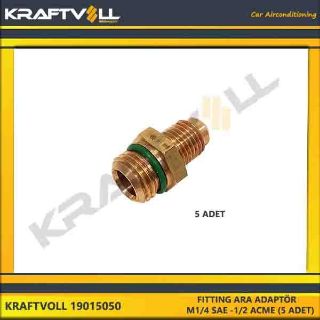 FITTING ARA ADAPTÖR   M1/4 SAE -1/2 ACME (5 ADET) resmi