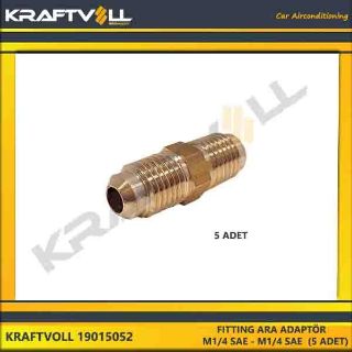 FITTING ARA ADAPTÖR   M1/4 SAE - M1/4 SAE  (5 ADET) resmi