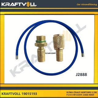 KLIMA GAZ BASMA HORTUMU  2500 MM F 1/4 X M1234YF J2888  MAVI resmi